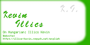kevin illics business card
